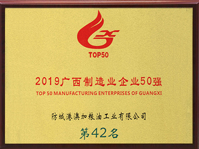 2019廣(guǎng)西製造業(yè)50強(qiáng)